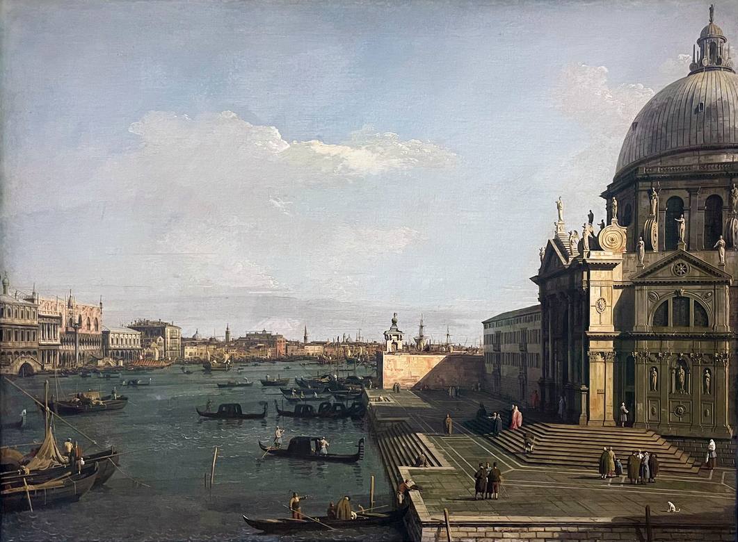 Canaletto:  [ca. 1736-38] - Santa Maria della Salute e Riva degli Schiavoni, Venice - Oil on canvas - Alte Pinakothek, Munich