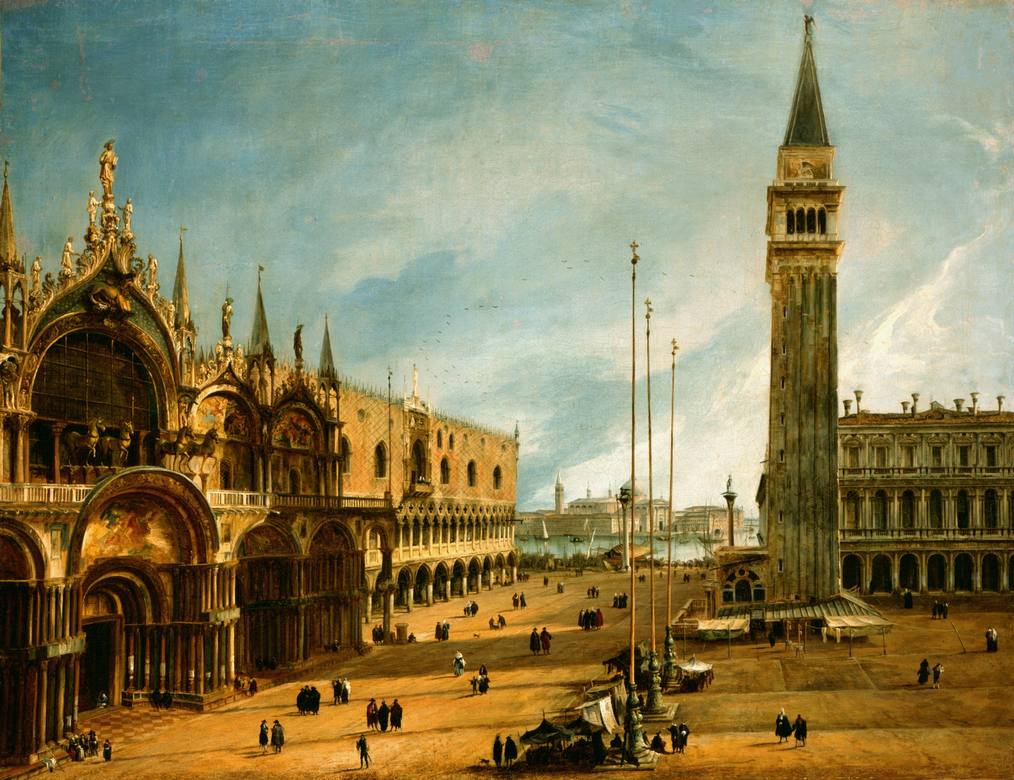 Canaletto: Venice, St. Mark Square - Oil on canvas - Salamon & C.