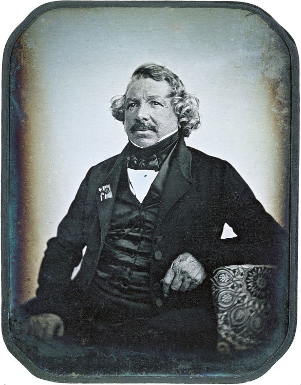 Jean-Baptiste Sabatier-Blot:  [1844] - Portrait of Louis Mandé Daguerre - Daguerreotype photograph - George Eastman Museum