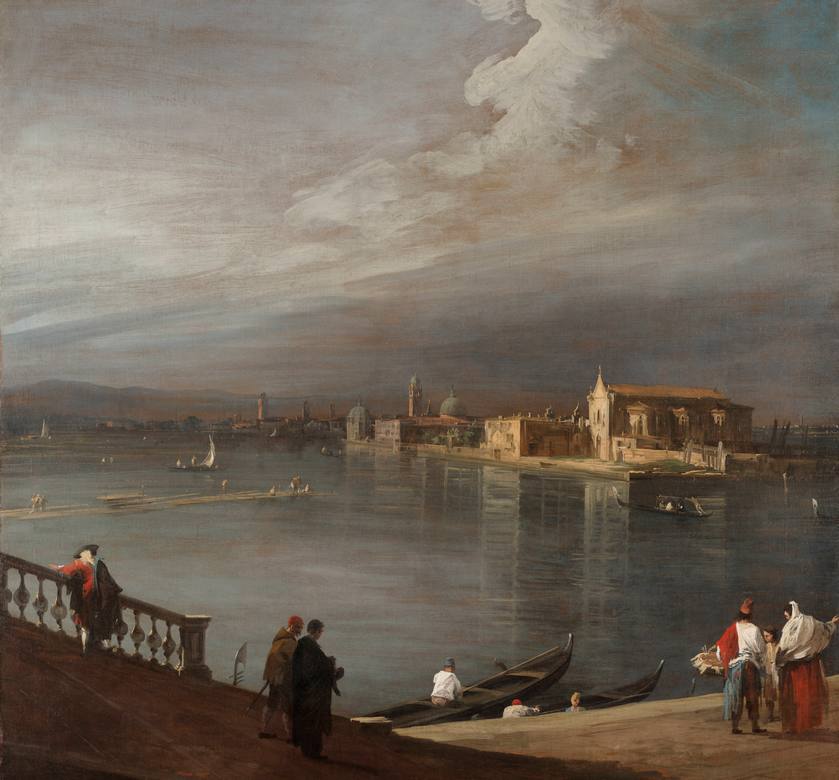 Canaletto:  [1722-23] - San Cristoforo San Michele and Murano from the Fondamenta Nuove Venice - Oil on canvas - Dallas Museum of Art