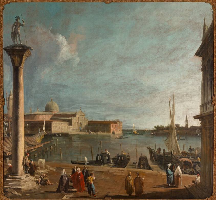 Canaletto:  [ca. 1726] - Bacino di San Marco con San Giorgio Maggiore (Bacino di San Marco with San Giorgio Maggiore) - Oil on canvas - Museum Boijmans Van Beuningen, Amsterdam