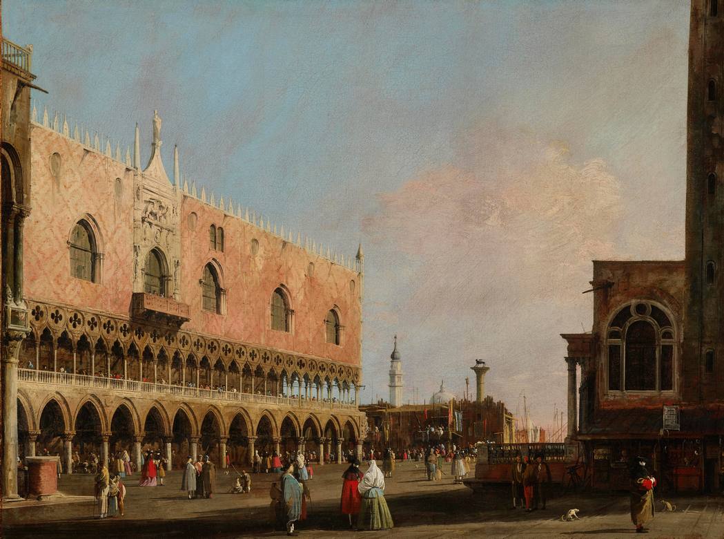 Canaletto:  [ca. 1735] - View of the Piazzetta San Marco Looking South - Oil on canvas - Indianapolis Museum of Art - Courtesy: Google Art Project