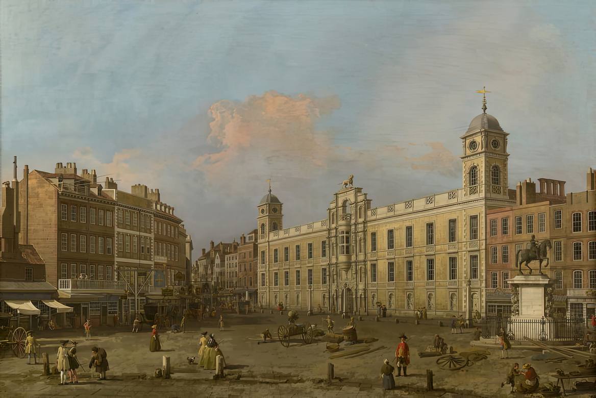 Canaletto:  [1752] - London - Northumberland House - Oil on canvas - Private Collection, Duke of Northumberland