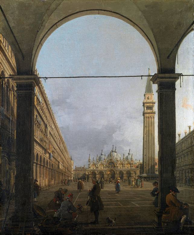 Canaletto:  [ca. 1758] - Venice - Piazza San Marco - Oil on canvas - National Gallery