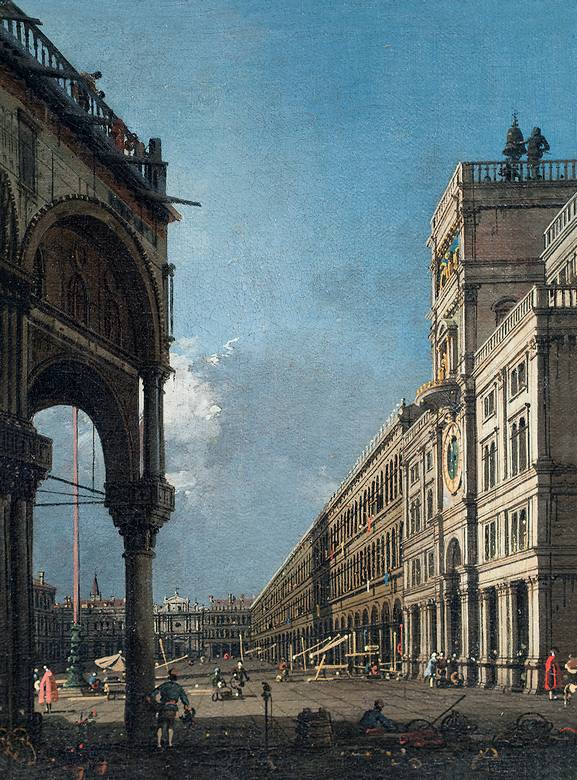 Canaletto:  [ca. 1760] - Venice - Piazza San Marco seen from Campo San Basso - Oil on canvas - The Ringling Museum of Art, Sarasota, FL